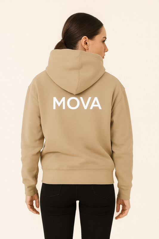 Womens Oversized MOVA Hoodie | Beige
