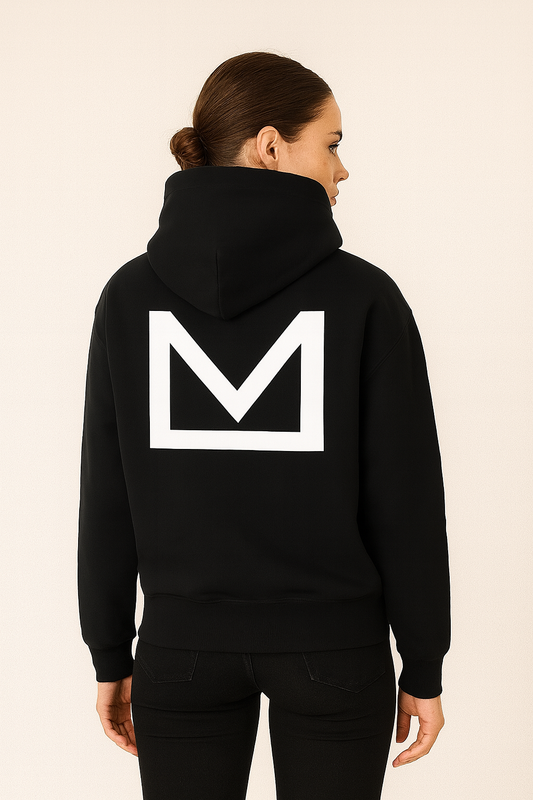 Womens Oversized Foundation Hoodie | Black