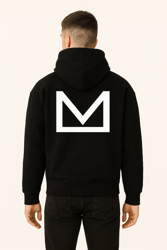 Mens Oversized Foundation Hoodie | Black