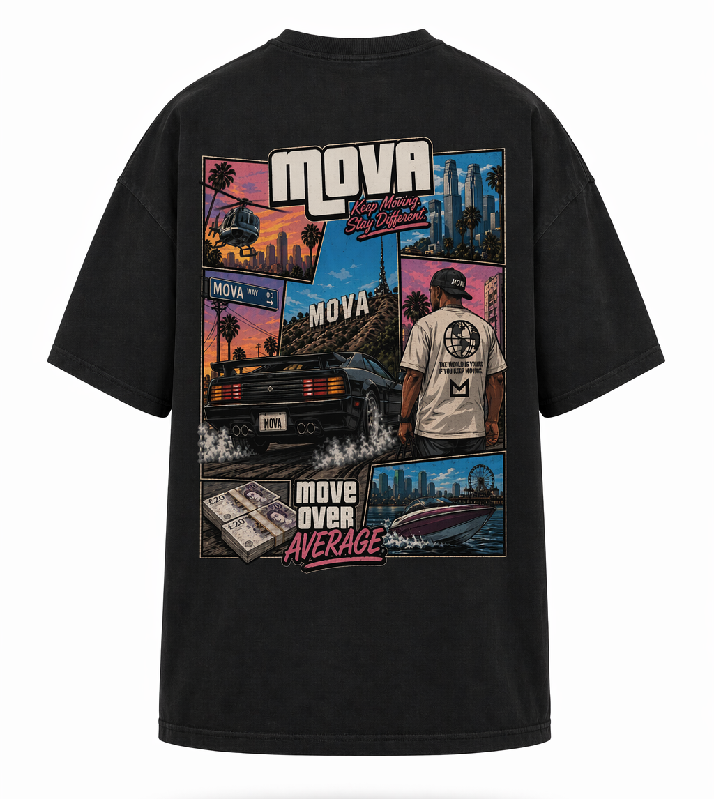 Oversized ‘MTA’ Tee | Black LIMITED EDITION