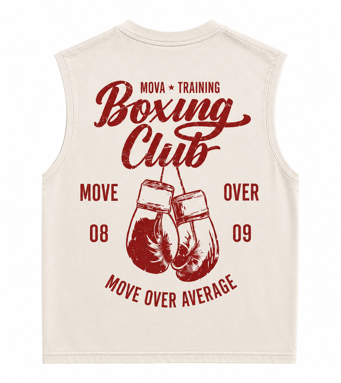 MOVA Boxing Club Classic Tank | Off White | 220GSM