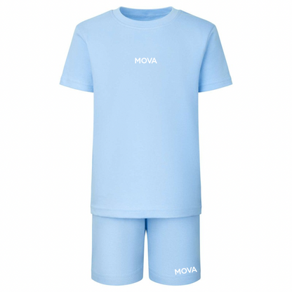 MiniMOVA Tee & Short Set | Sky Blue