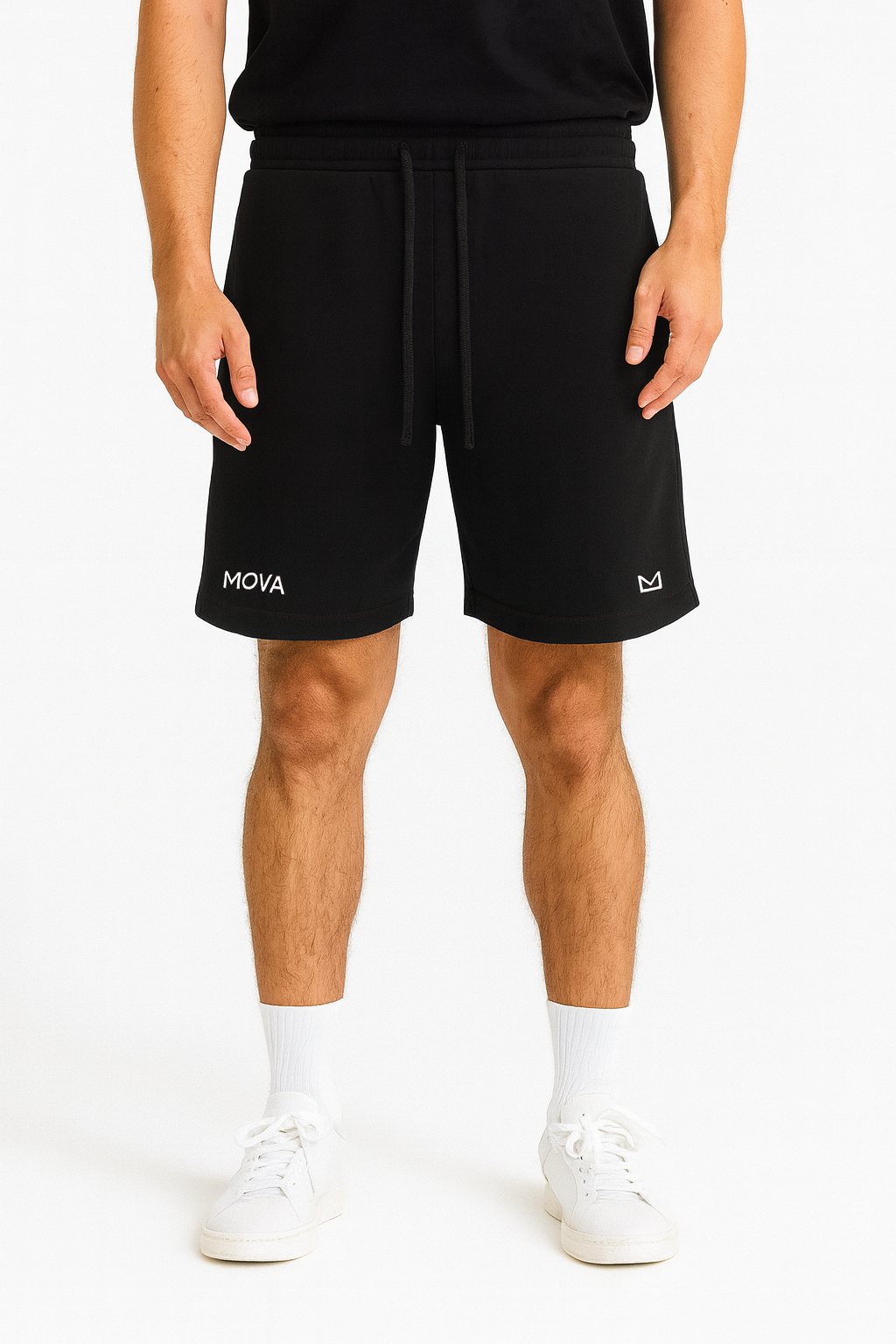 Luxury Oversized Washed Shorts | Black