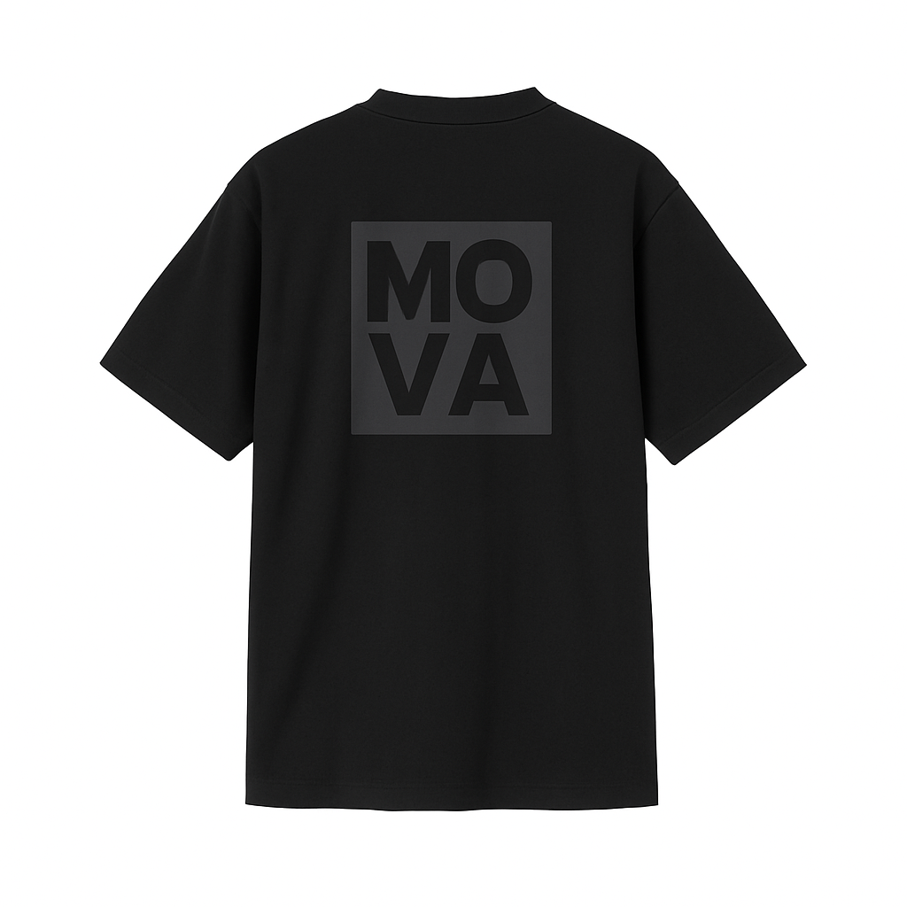 Oversized Midnight Tee | Black 180GSM