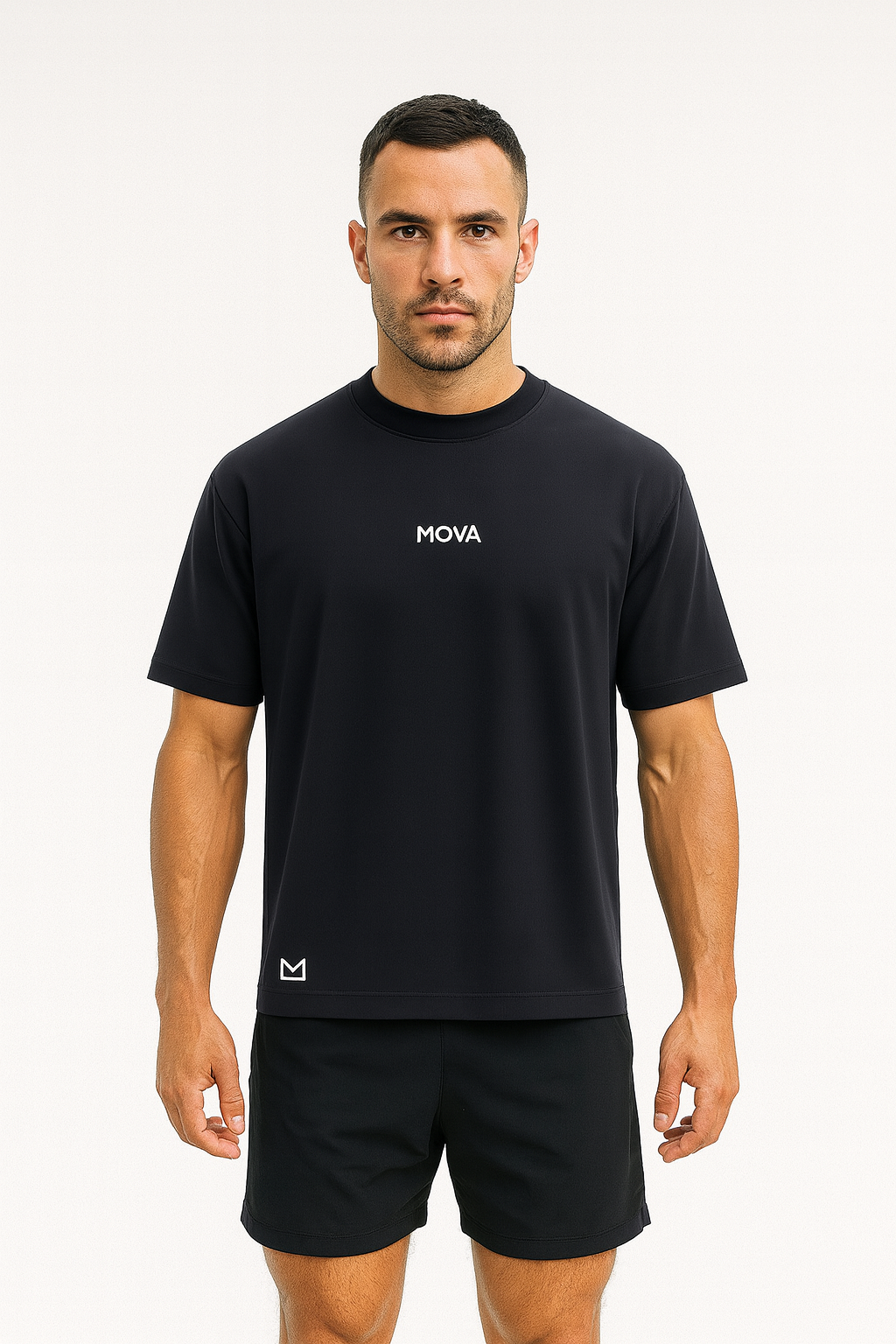 Mens Luxury Oversized Washed T Shirt | Black