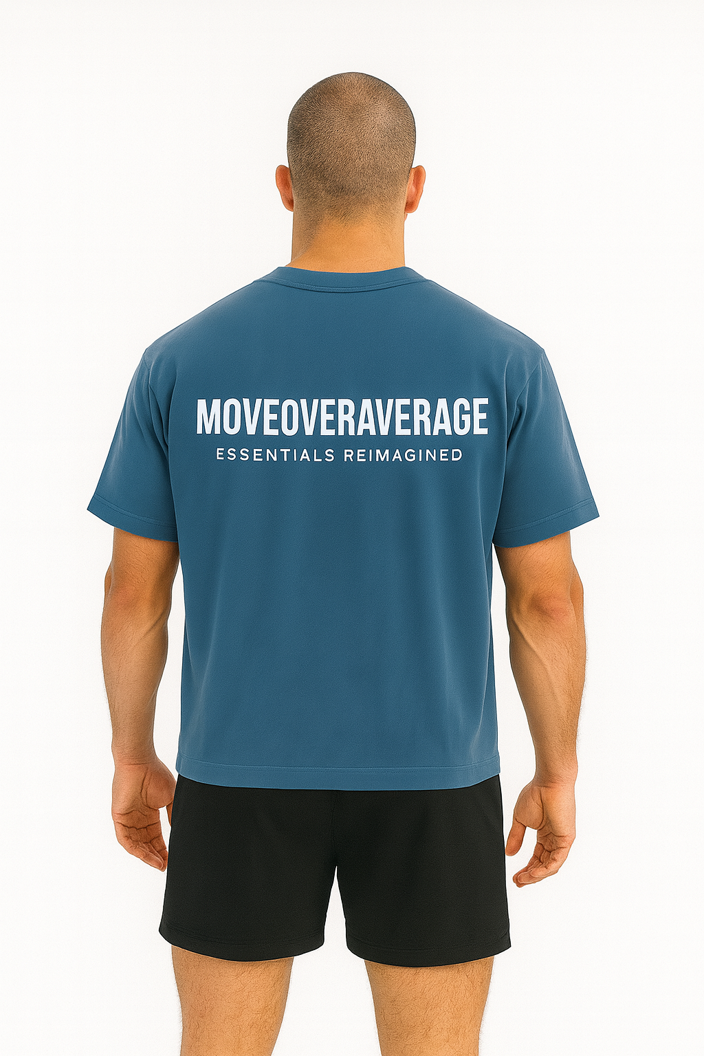 Mens Luxury Oversized Washed T Shirt | Washed Navy