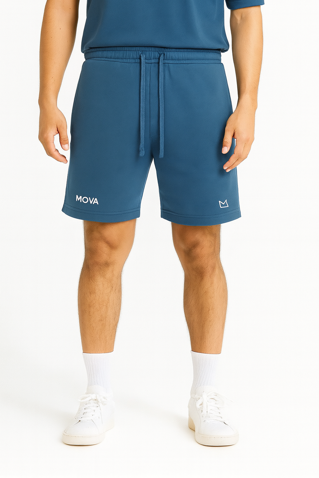 Luxury Oversized Washed Shorts | Washed Navy