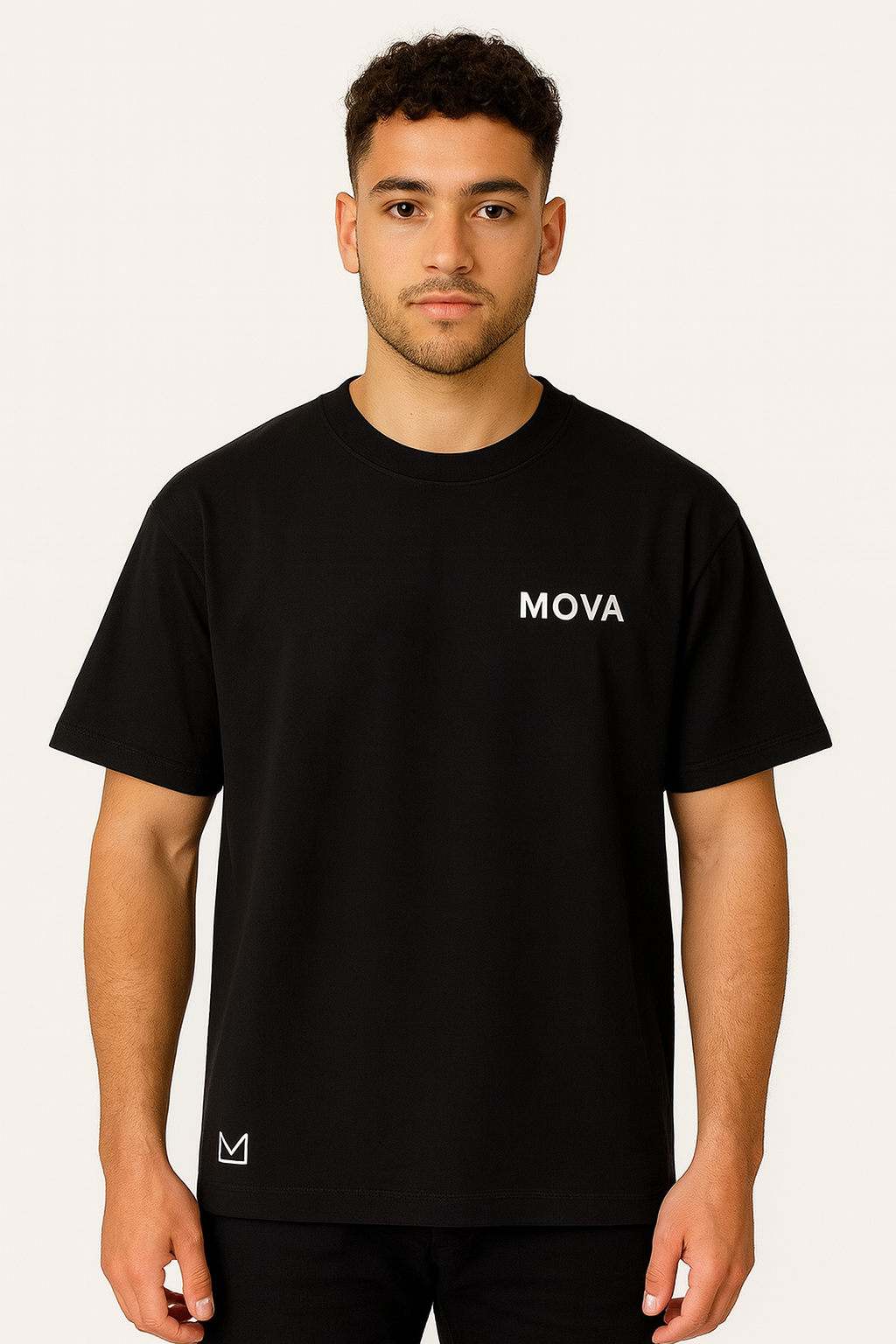 Mens Oversized Foundation Tee | Black