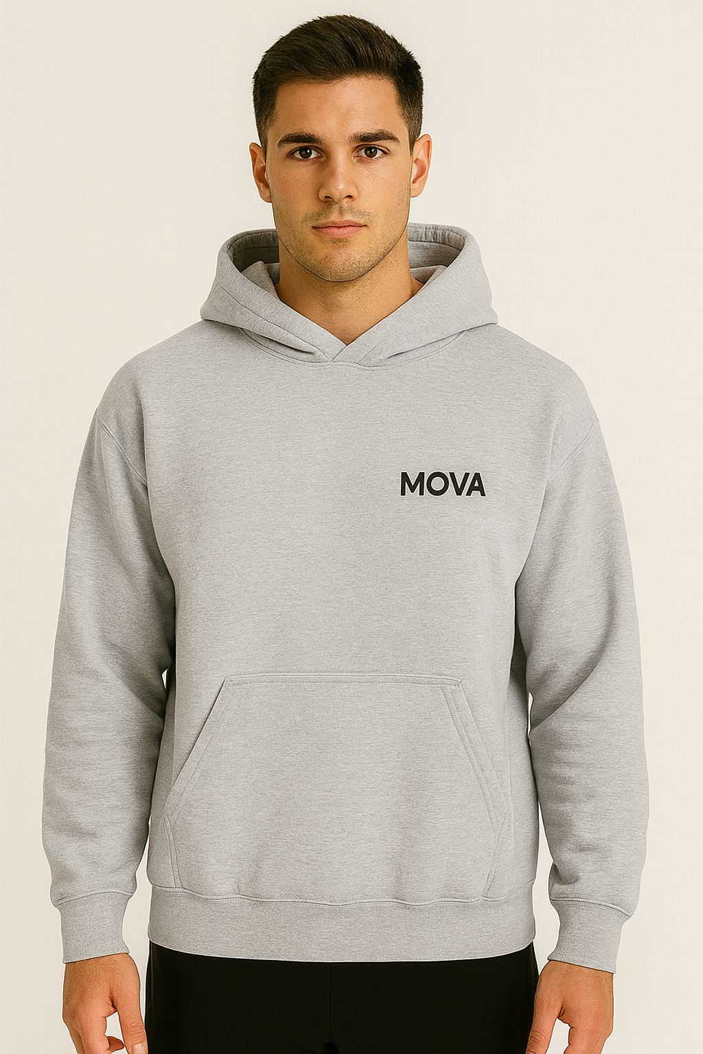 Mens Oversized Foundation Hoodie | Grey