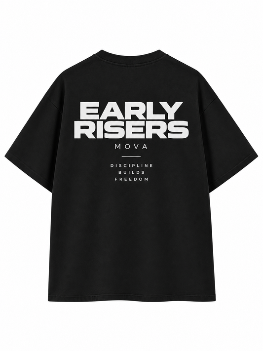 Essential Oversized T-Shirt | EARLY RISERS | Black