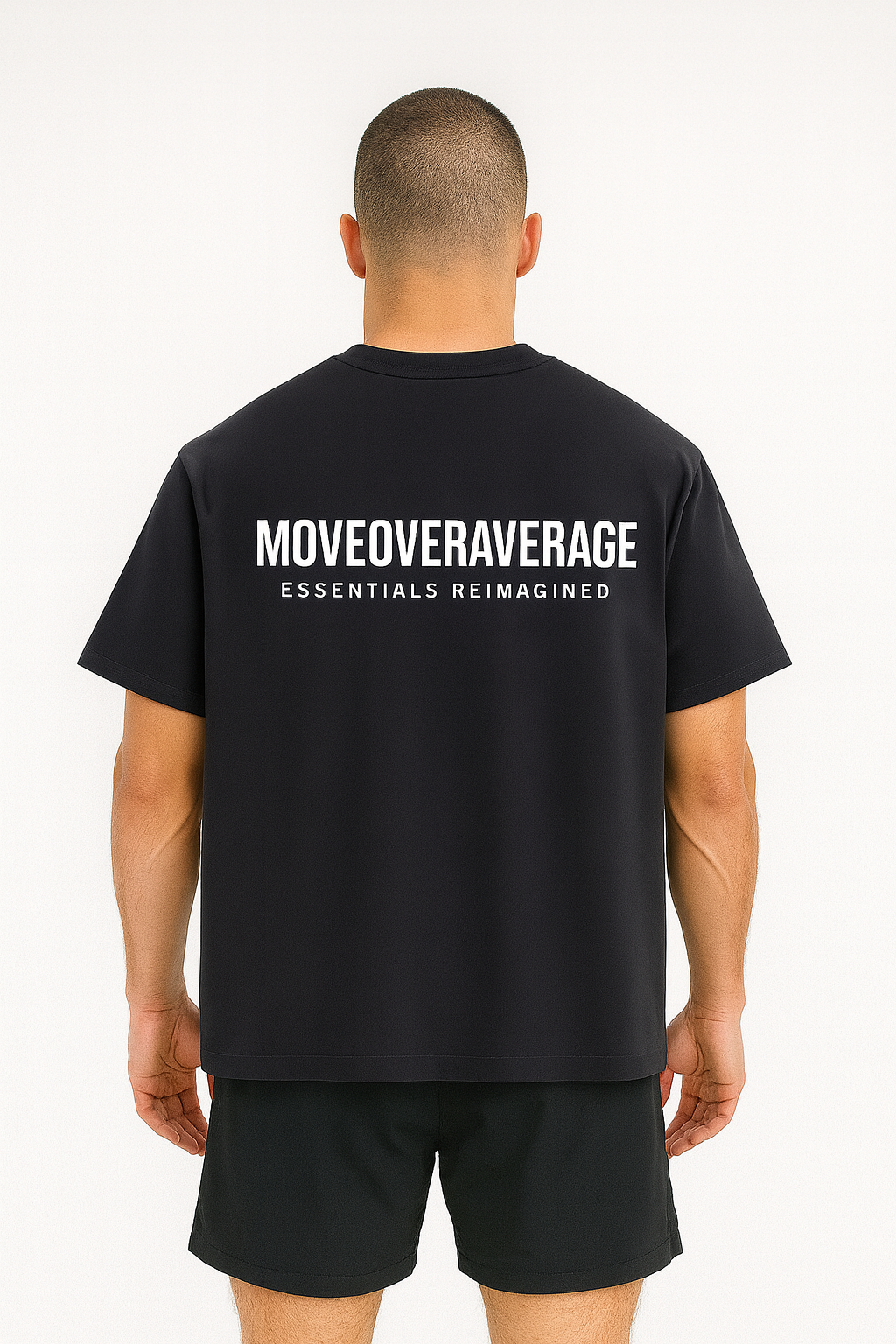 Mens Luxury Oversized Washed T Shirt | Black