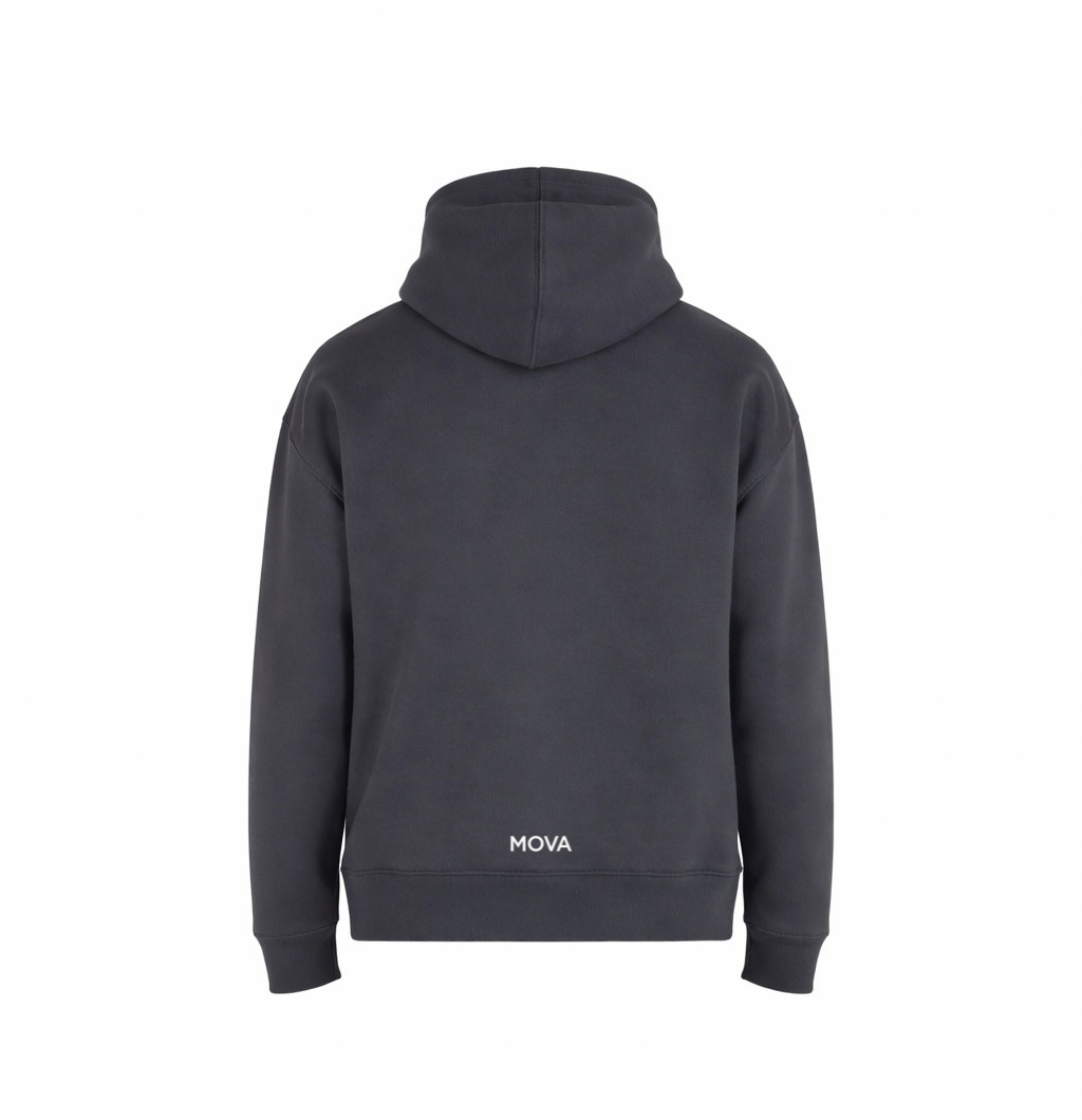 Oversized Minimal ID Hoodie | Charcoal