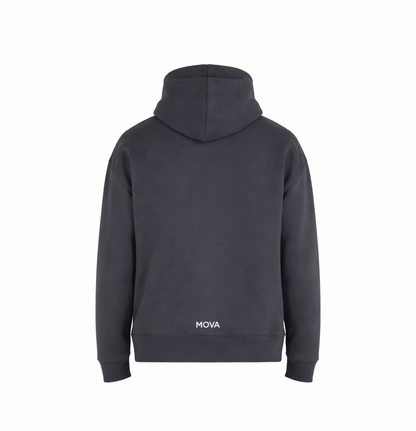 Oversized Minimal ID Hoodie | Charcoal