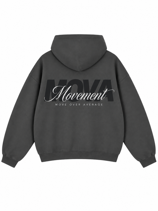 Oversized Boxy Fit Hoodie | Movement | Dark Grey