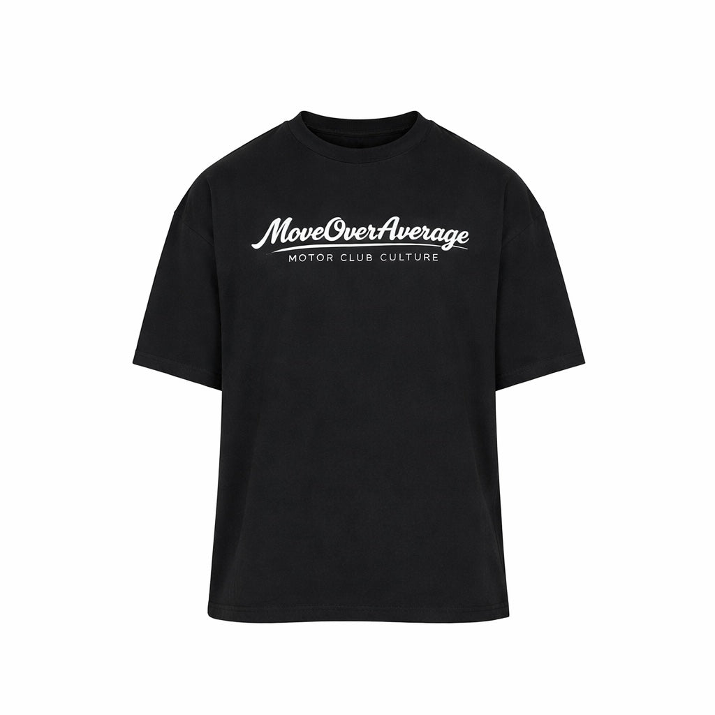 Oversized Luxury ‘Motor Club Culture’ Tee | Black 280GSM