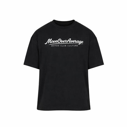 Oversized Luxury ‘Motor Club Culture’ Tee | Black 280GSM