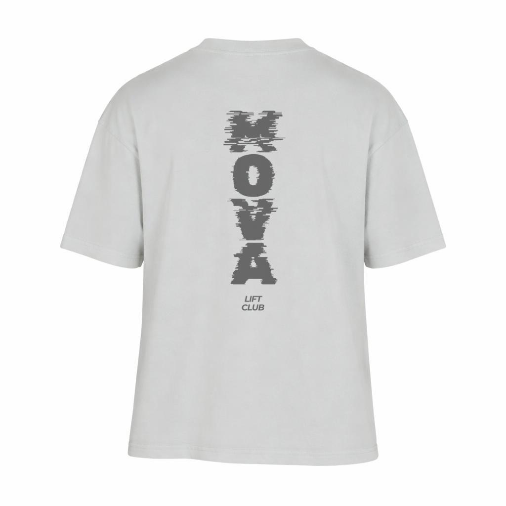 MOVALIFT CLUB Oversized Grey Tee
