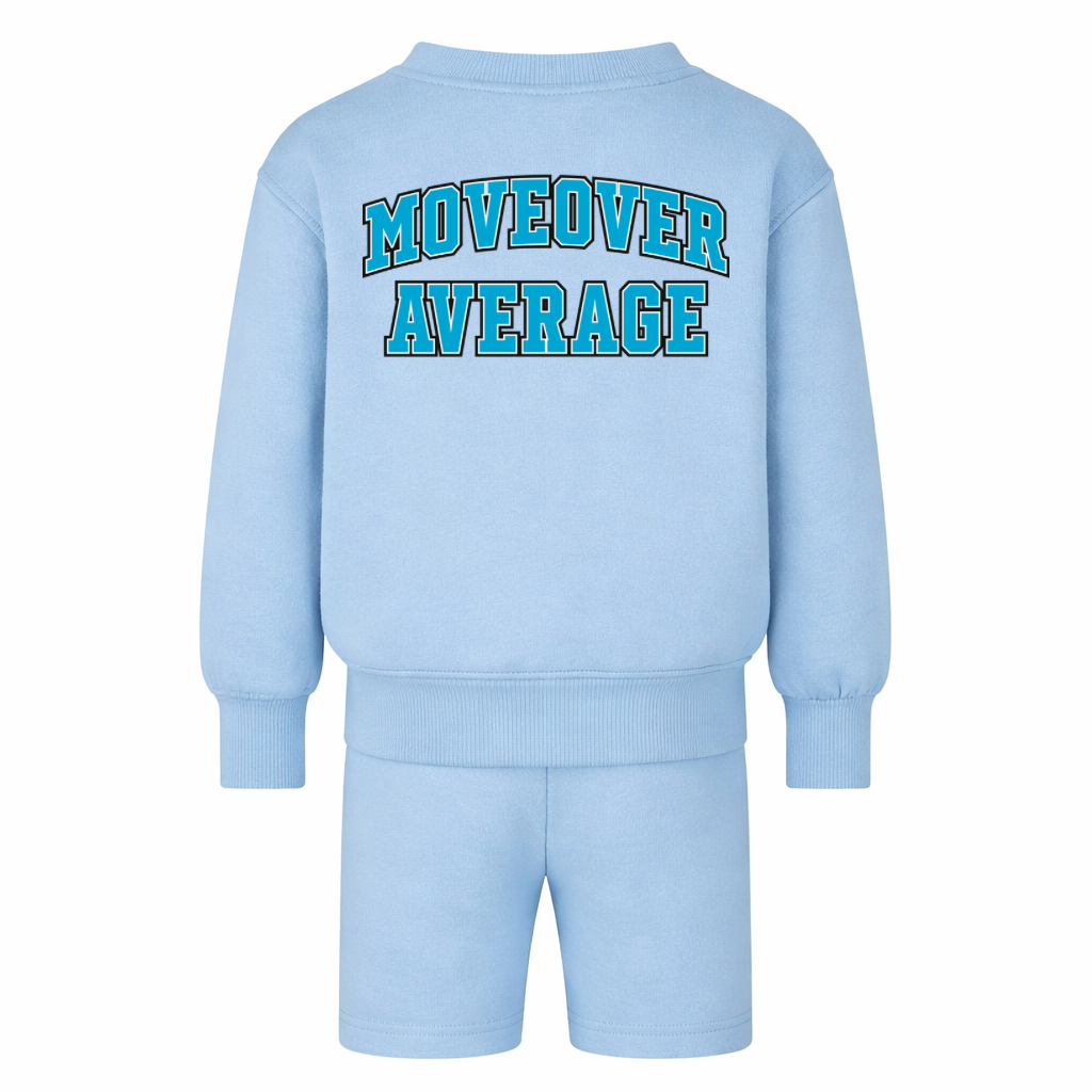 MiniMOVA - Oversized GRAD Sweatshirt & Short Set | Sky Blue