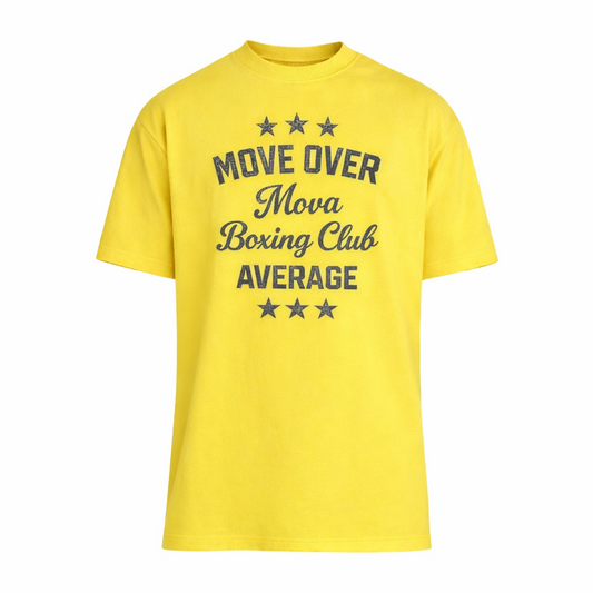 Oversized ‘Boxing Club’ Tee | Sundial Yellow 180GSM