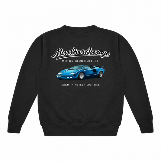 MiniMOVA - Motor Club Culture Sweater | Black