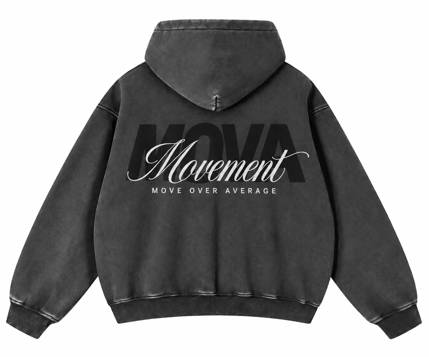 Snow Wash Oversized Hoodie  Movement | Black