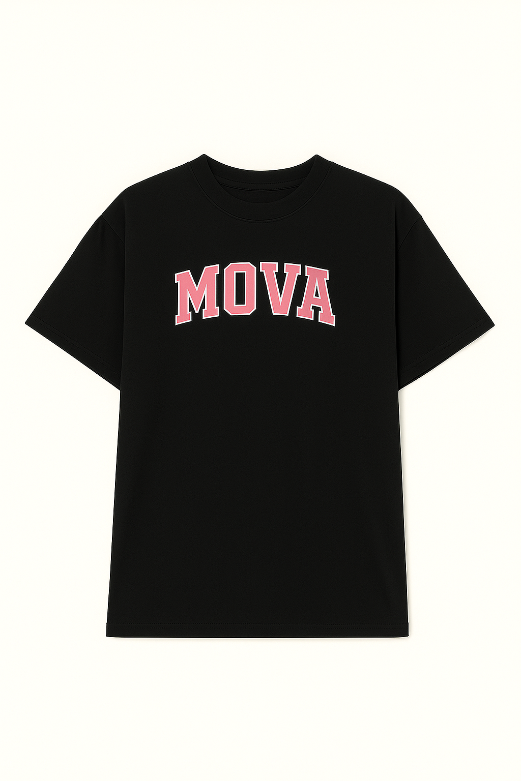 Womens Oversized GRAD Tee | Black & Pink