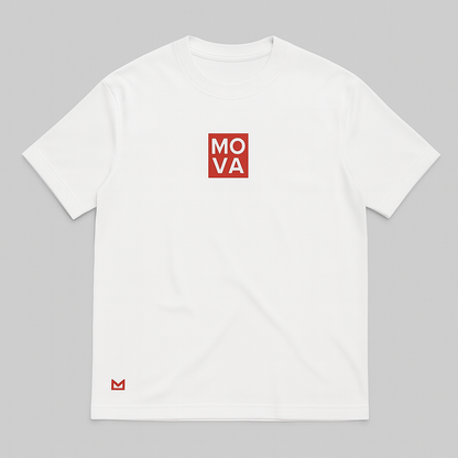 Oversized Stamp Tee | White