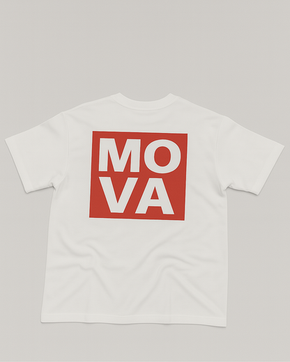 Oversized Stamp Tee | White