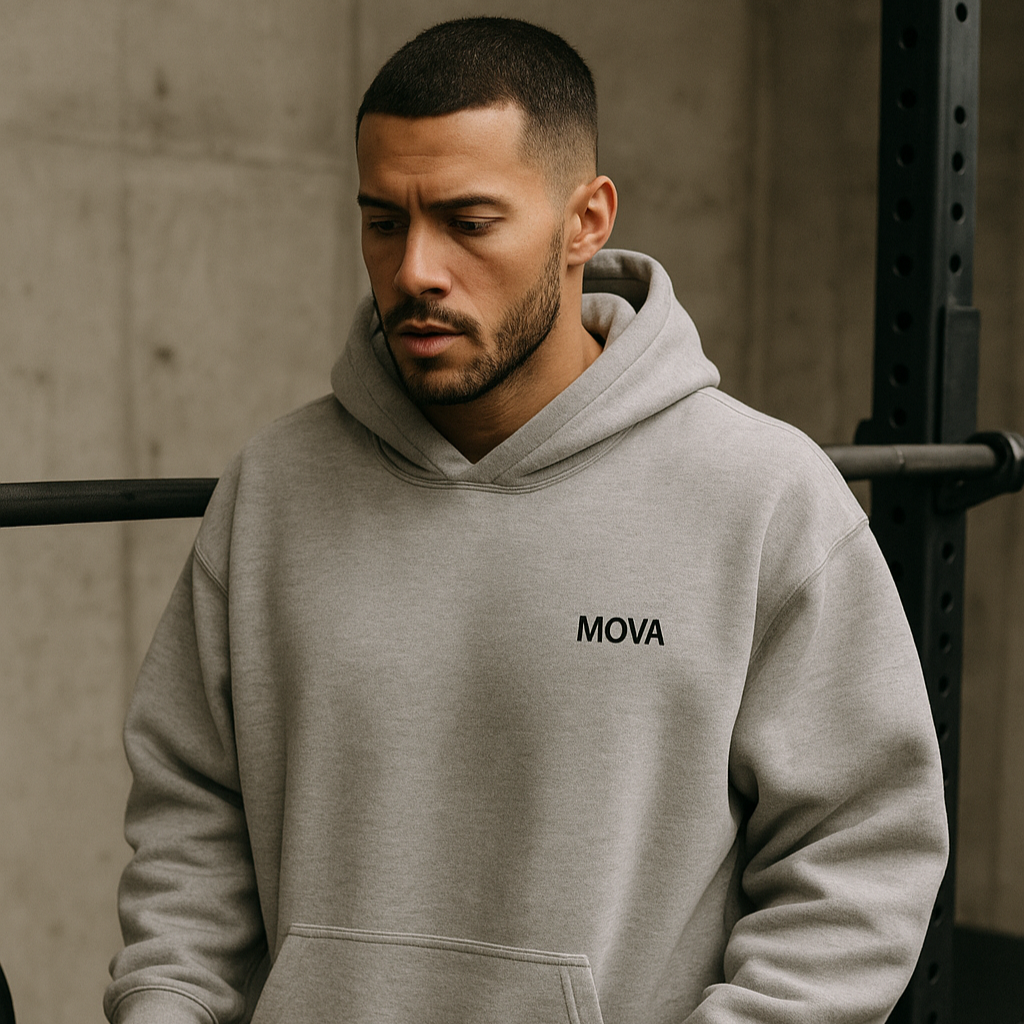 Mens Oversized Foundation Hoodie | Grey