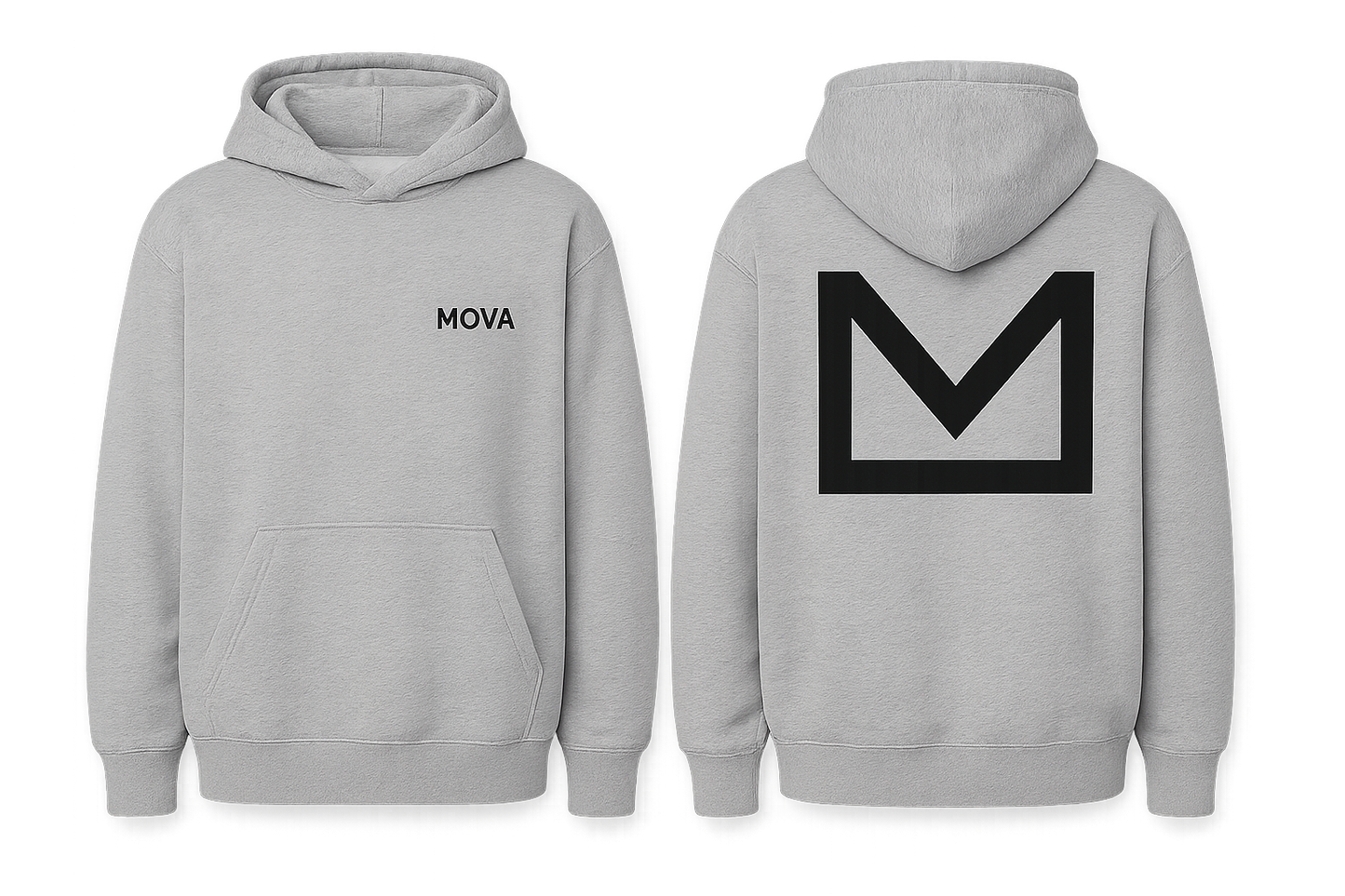 Mens Oversized Foundation Hoodie | Grey