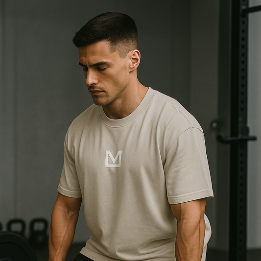 Mens Oversized Submark Tee | Off White